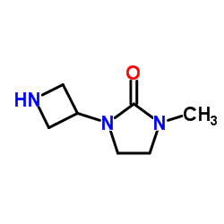 1-(3-Azetidinyl)-3-methyl-2-imidazolidinone结构式