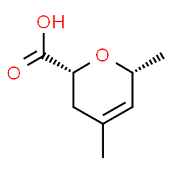 2H-Pyran-2-carboxylicacid,3,6-dihydro-4,6-dimethyl-,(2R,6R)-rel-(9CI)结构式
