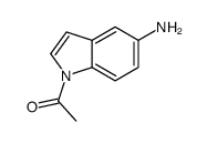 1-乙酰基-5-氨基吲哚结构式