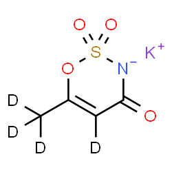 Acesulfame-d4 (potassium salt) structure