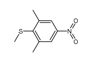 2,6-dimethyl-4-nitrophenyl methyl sulphide Structure