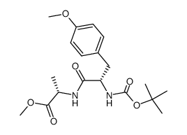 Boc-Tyr(OMe)-Ala-OMe结构式