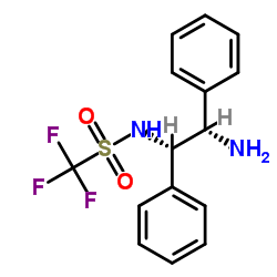 N-[(1S,2S)-2-氨基-1,2-二苯乙基]-1,1,1-三氟甲烷磺酰胺结构式