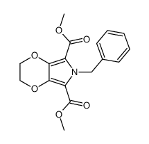 dimethyl 1-benzyl-3,4-ethylenedioxypyrrole-2,5-dicarboxylate Structure