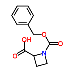 1-BENZYLOXYCARBONYLAZETIDINE-2-CARBOXYLIC ACID structure