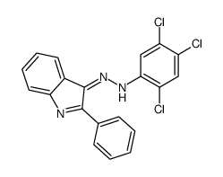2-phenyl-3-[(2,4,5-trichlorophenyl)azo]indole结构式