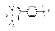 N-[Bis(1-aziridinyl)phosphinyl]-p-(trifluoromethyl)benzamide Structure