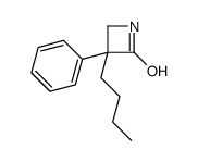 3-butyl-3-phenylazetidin-2-one structure