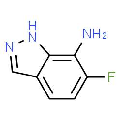 6-氟-1H-吲唑-7-胺结构式