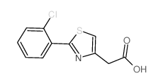 2-(2-CHLOROPHENYL)-1,3-THIAZOL-4-YL]ACETIC ACID structure