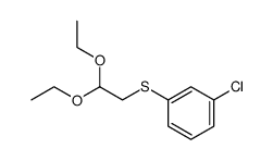 (m-Chlor-phenyl-mercapto)-acetaldehyd-diaethyl-acetal结构式