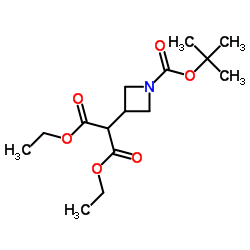 DIETHYL 2-(1-(TERT-BUTOXYCARBONYL)AZETIDIN-3-YL)MALONATE Structure