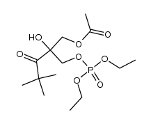 3-acetoxy-1-[(diethoxyphosphoryl)oxy]-2-hydroxy-2-pivaloylpropane Structure