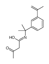 3-oxo-N-[2-(3-prop-1-en-2-ylphenyl)propan-2-yl]butanamide Structure