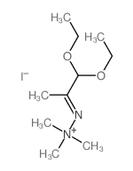 (1,1-diethoxypropan-2-ylideneamino)-trimethyl-azanium结构式