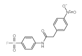 4-[[2-(4-nitrophenyl)acetyl]amino]benzenesulfonyl fluoride结构式