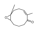 6,10-dimethyl-11-oxabicyclo[8.1.0]undec-6-en-5-one Structure