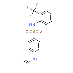 4-[2-(Trifluoromethyl)phenylsulfamoyl]acetanilide结构式