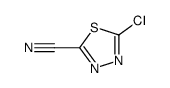 1,3,4-Thiadiazole-2-carbonitrile,5-chloro-结构式