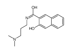 N-[3-(dimethylamino)propyl]-3-hydroxynaphthalene-2-carboxamide结构式