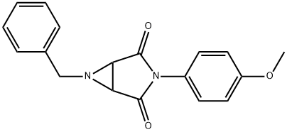 3,6-Diazabicyclo[3.1.0]hexane-2,4-dione, 3-(4-methoxyphenyl)-6-(phenylmethyl)-结构式