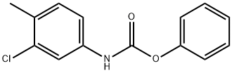 N-(3-氯-4-甲基苯基)氨基甲酸苯酯结构式