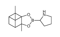 2-(2,9,9-TriMethyl-3,5-dioxa-4-bora-tricyclo[6.1.1.02,6]dec-4-yl)-pyrrolidine结构式