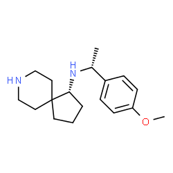 (R)-N-((R)-1-(4-methoxyphenyl)ethyl)-8-azaspiro[4.5]decan-1-amine Structure