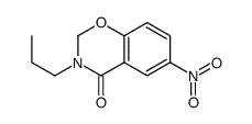 6-Nitro-3-propyl-2H-1,3-benzoxazin-4(3H)-one structure