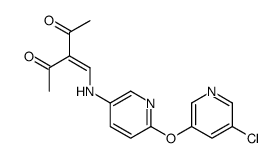 3-[[[6-(5-chloropyridin-3-yl)oxypyridin-3-yl]amino]methylidene]pentane-2,4-dione Structure