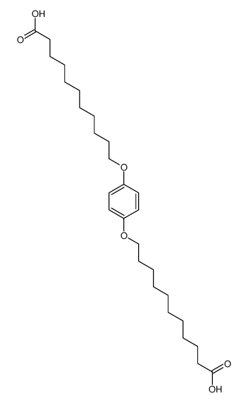 11-[4-(10-carboxydecoxy)phenoxy]undecanoic acid Structure