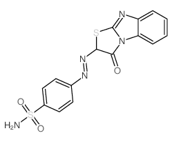 4-(3-Oxo-2,3-dihydro-thiazolo(3,2-a)benzimidazol-2-ylazo)-benzenesulfonamide Structure