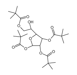 1,2,3,6-Tetra-O-pivaloyl-α-D-galactofuranoside结构式