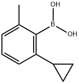 2-Methyl-6-cyclopropylphenylboronic acid结构式