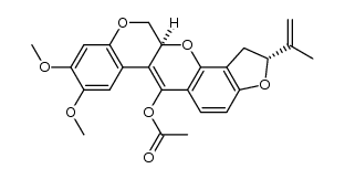 (6aS,12aS,5'R)-rotenone enol acetate Structure
