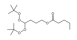 Valeric acid 4,4-bis(tert-butylperoxy)butyl ester结构式