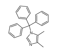 4,5-Dimethyl-1-(triphenylmethyl)-1H-imidazole Structure