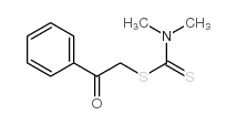Carbamodithioic acid,dimethyl-, 2-oxo-2-phenylethyl ester (9CI) Structure