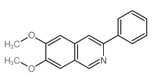 Isoquinoline,6,7-dimethoxy-3-phenyl- Structure