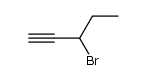 3-bromo-pent-1-yne Structure