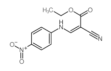 2-Propenoic acid,2-cyano-3-[(4-nitrophenyl)amino]-, ethyl ester结构式