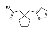 2-(1-(Thiophen-2-ylmethyl)cyclopentyl)acetic acid结构式