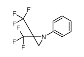 1-phenyl-2,2-bis(trifluoromethyl)aziridine结构式