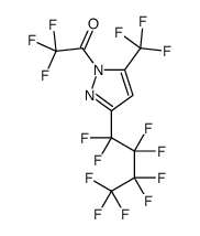 2,2,2-trifluoro-1-[3-(1,1,2,2,3,3,4,4,4-nonafluorobutyl)-5-(trifluoromethyl)pyrazol-1-yl]ethanone Structure