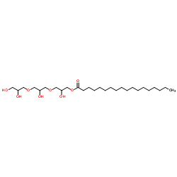 Triglycerol monostearate structure