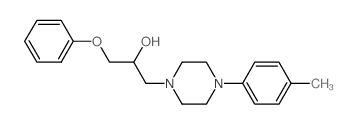 1-Piperazineethanol,4-(4-methylphenyl)-a-(phenoxymethyl)-结构式