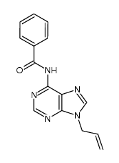 9-allyl-6-N-benzoyladenine结构式