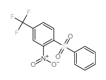 Benzene,2-nitro-1-(phenylsulfonyl)-4-(trifluoromethyl)- Structure