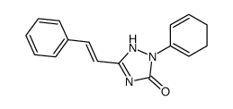 4,5-Dihydro-1-phenyl-3-styryl-1H-1,2,4-triazol-5-one Structure