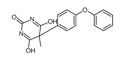 5-methyl-5-(4-phenoxyphenyl)-1,3-diazinane-2,4,6-trione结构式